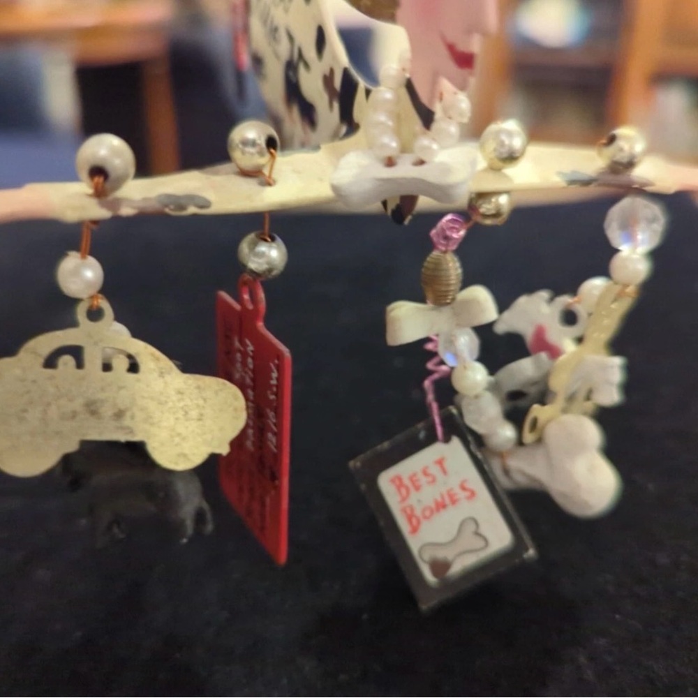 Vintage SILVESTRI Dogs Rule by Karen Rossi/Fanciful Flights Ornament Angel Lady - Picture 6 of 10